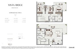 3 Beds 2763 Sq. Ft. Townhouse in Emaar Vista Ridge