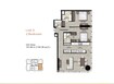 Emirates Azha Millennium Residences 2 Beds Layout