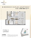 Empire Estates Arjan 2 Beds Layout
