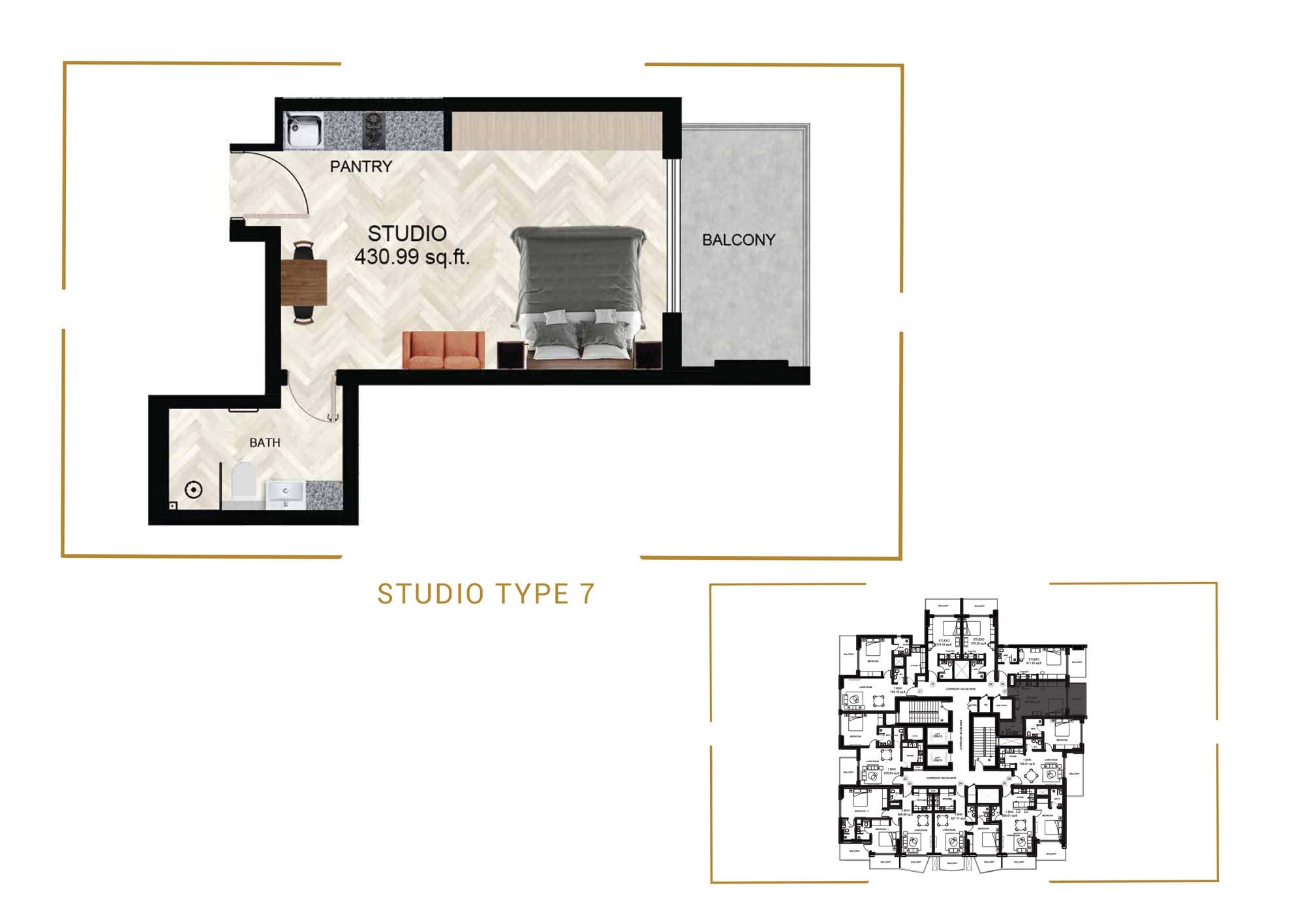 Empire Residence Studio Layout