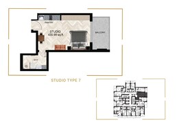 430 Sq. Ft. Studio in Empire Residence