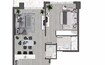 EMS Brand Centro 1 Bed Layout