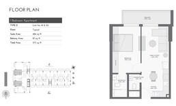 1 Bed 573 Sq. Ft. Apartment in BNH Equiti Gates