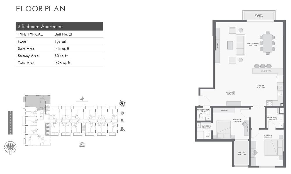 BNH Equiti Gates 2 Beds Layout