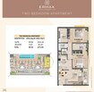 Ermax Lusin Residences 2 Beds Layout