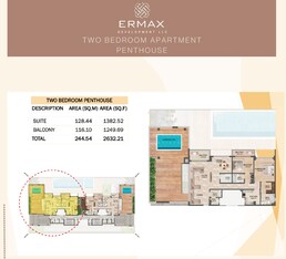 2 Beds 2632 Sq. Ft. Apartment in Ermax Lusin Residences