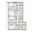 Ever Firoza 3 Beds Layout