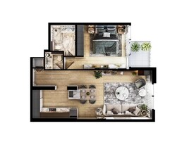 1 Bed 690 Sq. Ft. Apartment in Evera Olivo Park Residences