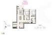 Expo Mangrove Residences 2 Beds Layout