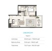 Expo Sky Residences 1 Bed Layout