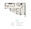 Expo Sky Residences 2 Beds Layout