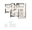Expo Sky Residences 2 Beds Layout