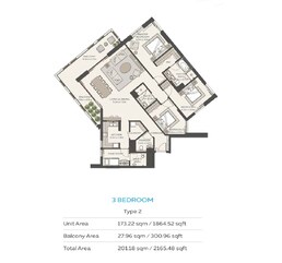 3 Beds 2165 Sq. Ft. Apartment in Expo Sky Residences