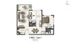 Fakhruddin Maimoon Gardens 2 Beds Layout