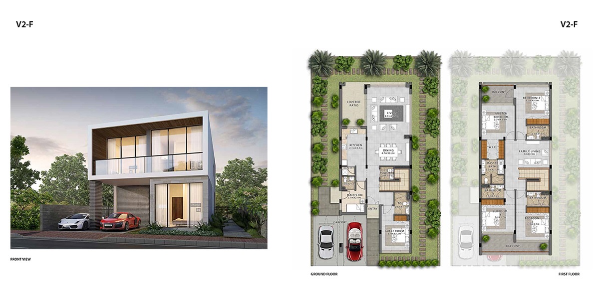 5 Beds 5479 Sq. Ft. Villa in Fendi Styled Villas