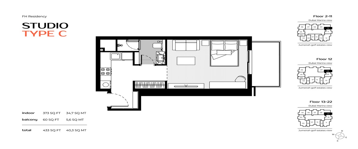 FH Residency Studio Layout