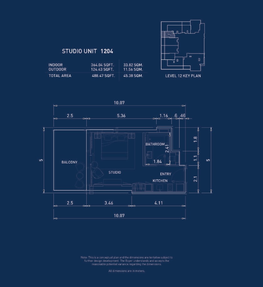 488 Sq. Ft. Studio in Five Luxe