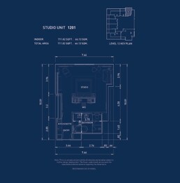 712 Sq. Ft. Studio in Five Luxe