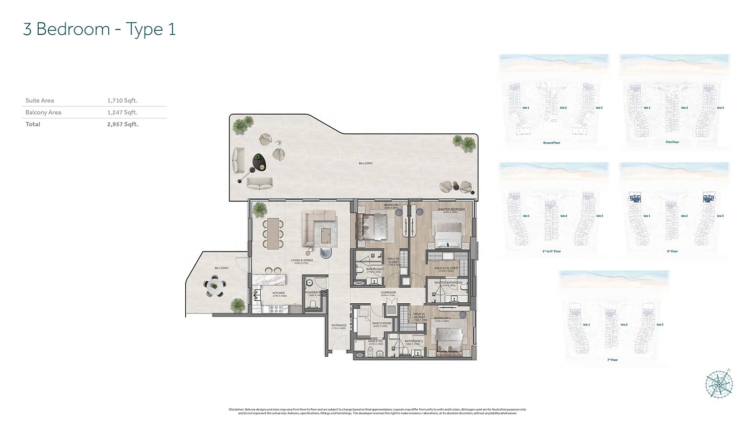 3 Beds 2957 Sq. Ft. Apartment in Flora Isle