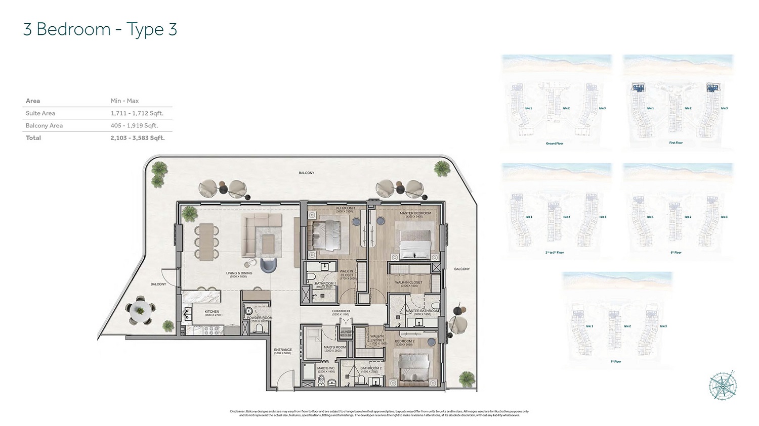 3 Beds 3583 Sq. Ft. Apartment in Flora Isle