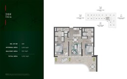 2 Beds 1332 Sq. Ft. Apartment in Fortimo Golf Residences