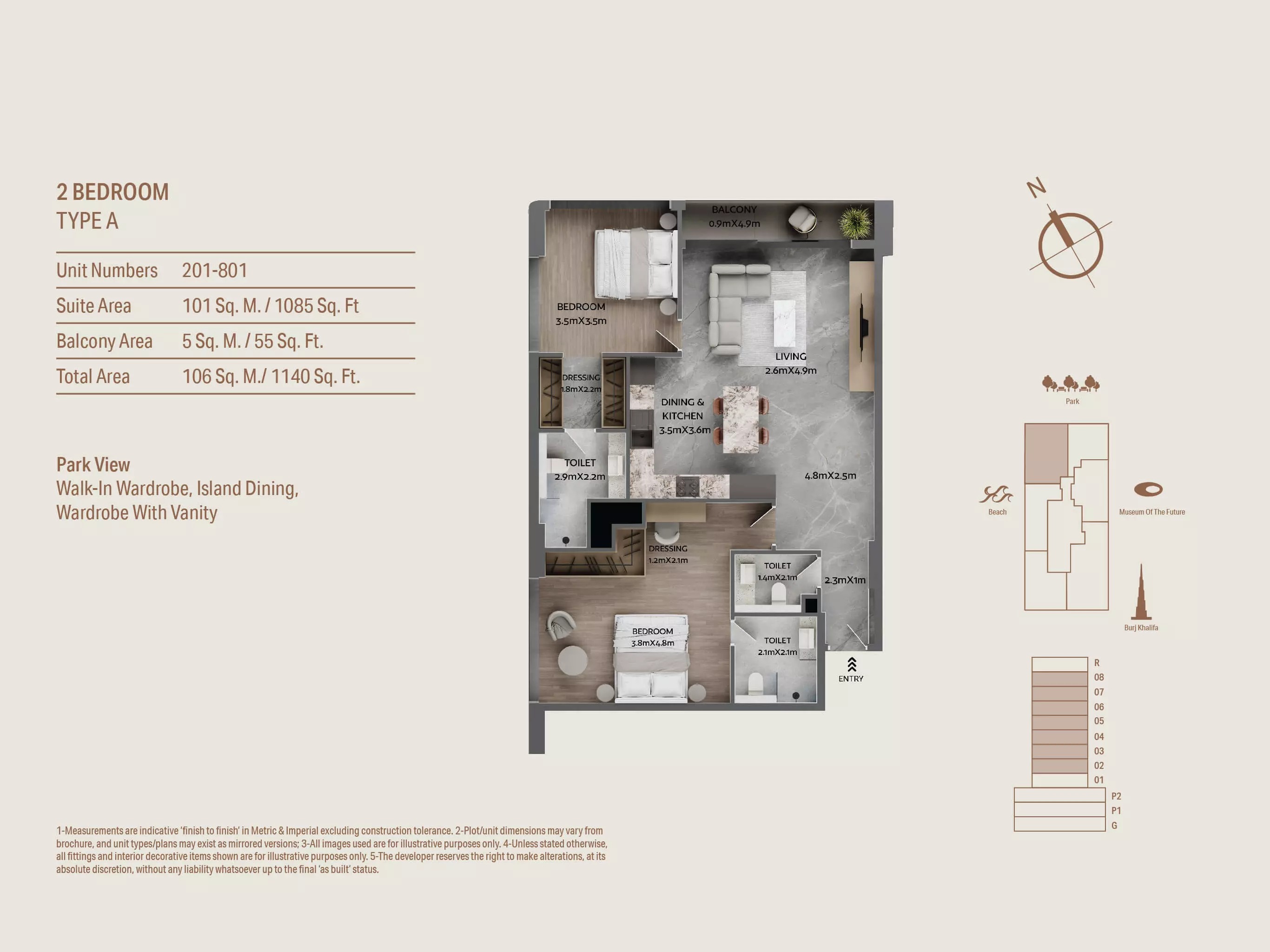 Galaxy Jardin Astral 2 Beds Layout