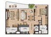 Gemini Splendor Apartments and Townhouses 2 Beds Layout