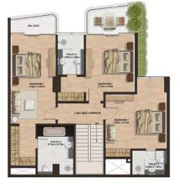 4 Beds 4490 Sq. Ft. Townhouse in Gemini Splendor Apartments and Townhouses