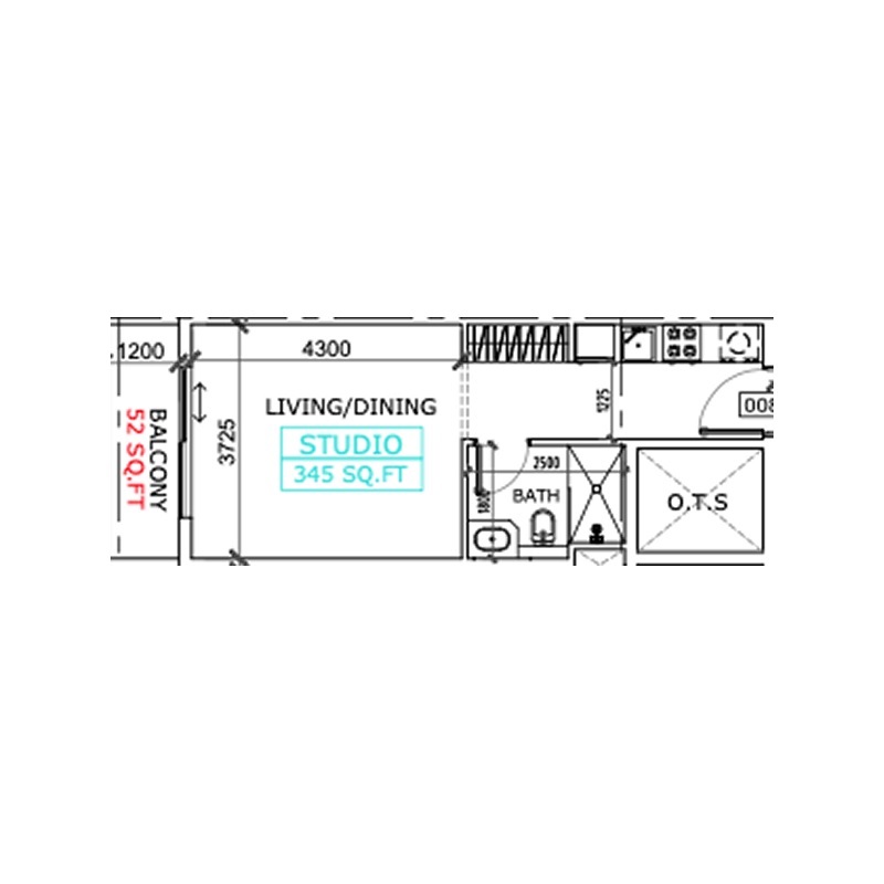 397 Sq. Ft. Studio in GFS Coventry Place