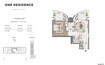 Ginco One Residence 1 Bed Layout