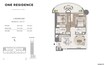 Ginco One Residence 2 Beds Layout