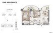 Ginco One Residence 2 Beds Layout