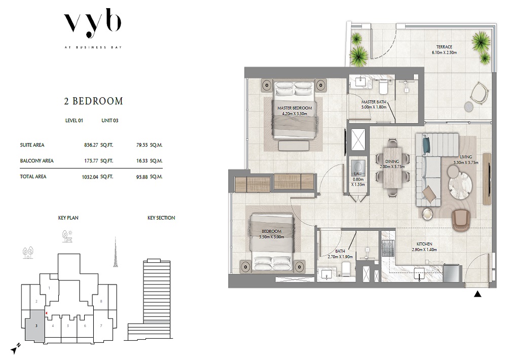 Ginco VYB 2 Beds Layout