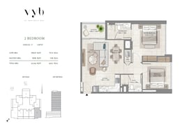 2 Beds 915 Sq. Ft. Apartment in Ginco VYB