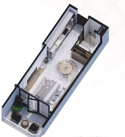 332 Sq. Ft. Studio in Golden Woods Albab Views