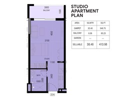 414 Sq. Ft. Studio in Green Joya Blanca Residences