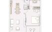 Green Signature Livings 1 Bed Layout