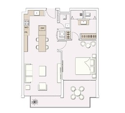 1 Bed 750 Sq. Ft. Apartment in Green Signature Livings