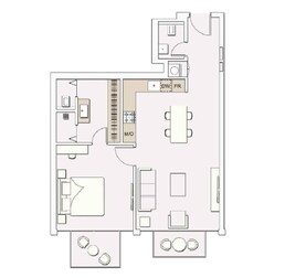 1 Bed 836 Sq. Ft. Apartment in Green Signature Livings