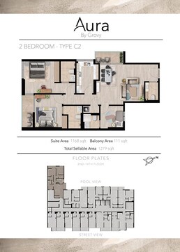 2 Beds 1279 Sq. Ft. Apartment in Grovy Aura