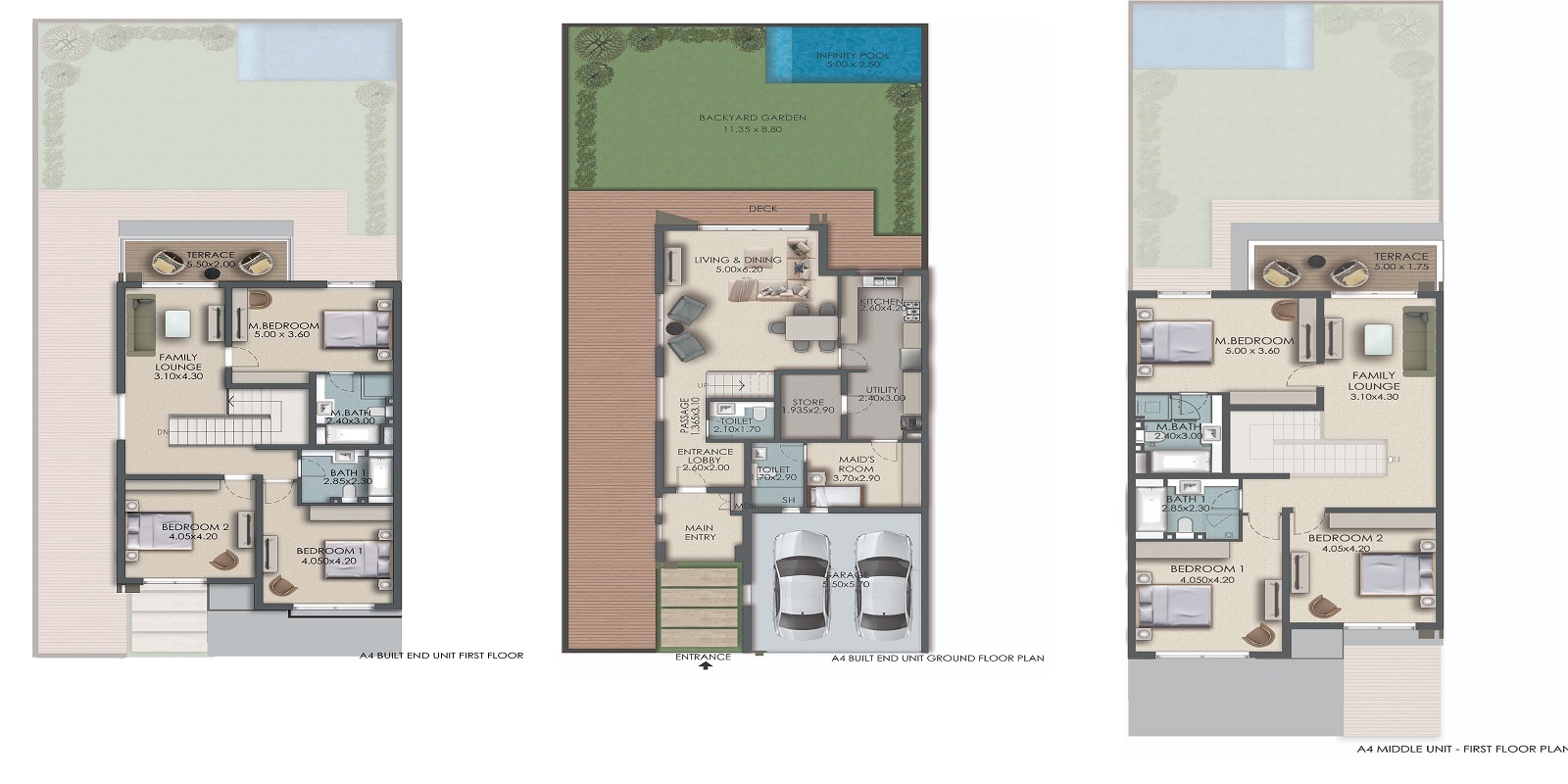 Gulf Land Paradise Hills Villas 5 Beds Layout