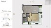 Gulf Olaia Residences 1 Bed Layout