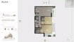 Gulf Olaia Residences 2 Beds Layout