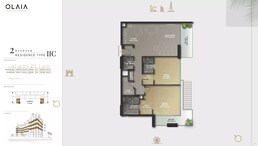 2 Beds 1557 Sq. Ft. Apartment in Gulf Olaia Residences