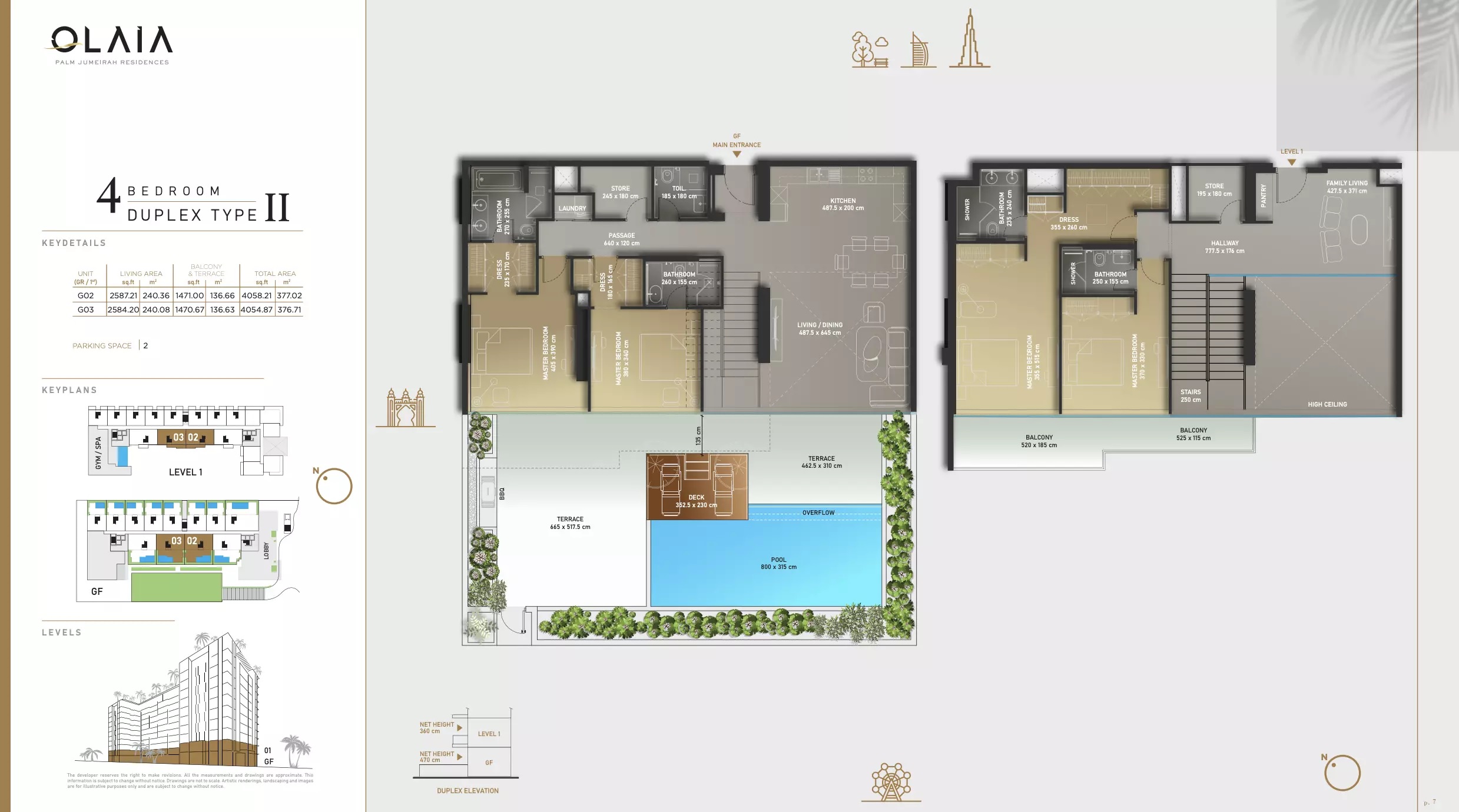 4 Beds 4054 Sq. Ft. Apartment in Gulf Olaia Residences