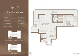 1 Bed 1170 Sq. Ft. Apartment in Gutti Veona Residence