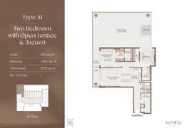 2 Beds 2172 Sq. Ft. Apartment in Gutti Veona Residence