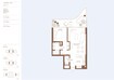 H And H Dubai Harbour Residences 1 Bed Layout