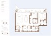 H And H Dubai Harbour Residences 2 Beds Layout