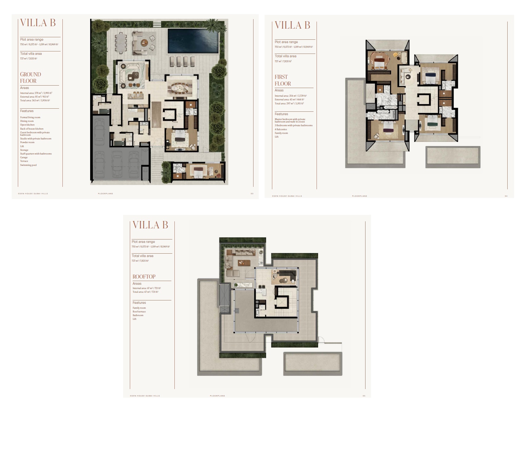 H And H Eden House Dubai Hills 6 Layout